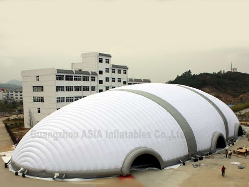 Inflatable dome tent