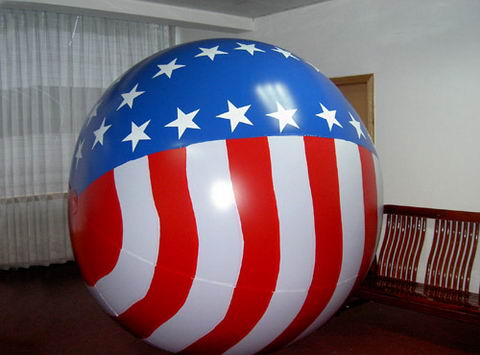 American Flag Shape Inflatable Helium Balloon for Sales Promotional