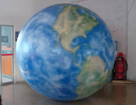 Diameter 2m Earth Shape Inflatable Helium Balloon