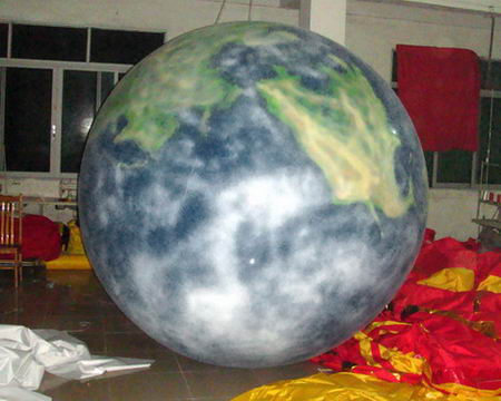 Diameter 2m Earth Shape Inflatable Helium Balloon