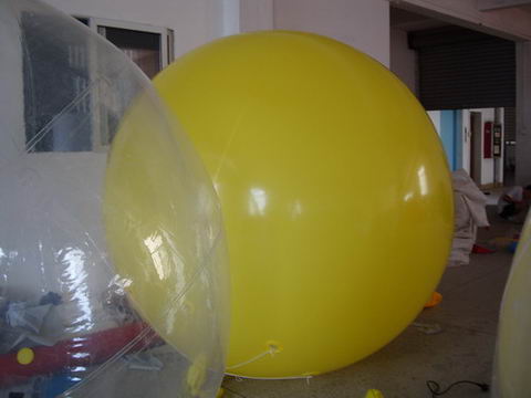 Dia 2m Yellow Color Inflatable Balloon Helium Balloon