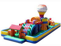 Inflatable Spacewalk New Combination Obstacle Slide With Helium Balloon