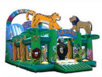 Best Popular Inflatable Forest Tiger and Lion Playground