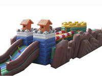 Waterproof Material Inflatable Cross The Dadu River Giant Playground
