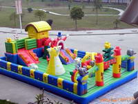 outdoor giant inflatable fun city,inflatable amusement park,amusement park inflatable