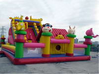 inflatable bear slide house/inflatable fun city,amusement park/funland/fun yard