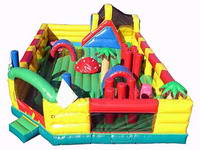 inflatable mushroom obstacle for amusement park,outdoor giant inflatable playgrounds