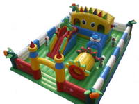 inflatable 3 in 1 fun city for giant playground rental