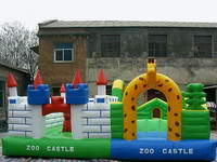 Inflatable Giraffe Zoo Play Zone Playground for Kiddie Paradise