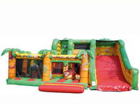 Inflatable Bouncer House with Slide Fun Land