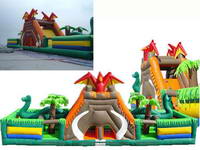Inflatable Bat and Dinasaur Jungle Entertainment Playground