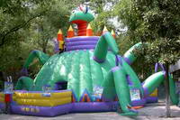Inflatable Full Color Green Ant Bouncer Obstacle Combo Playground
