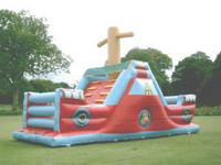 Inflatable Pirate Ship Bouncer GA-610