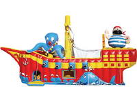 Giant Octopus Inflatable Pirate Ship Bouncer for Sale