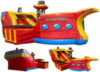 Inflatable Pirate Ship Bouncer GA-617