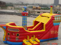 Funny Inflatable Pirate Boat Slide Party Rentals