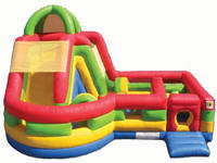 Inflatable Slide Obstacle for Amusement Park
