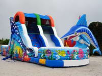 24ft 180 Degree Inflatable Marlin Fish Slide