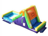 Inflatable Rock Climb Slide With Water Pool