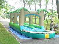 Inflatable Slip And Slide With Pool For Party