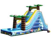 Tropical Palm Tree Inflatable Pool Slide
