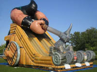 Giant Inflatable Axeman Slide