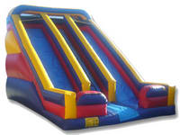 Front Load Double Lanes Slide, Dual Lanes Inflatable Slide