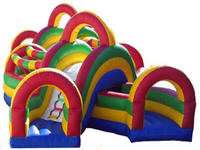 Commercial Use Rainbow Inflatable Obstacle For Sale