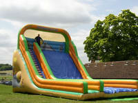 Colorful Inflatable Water Slide With Single Lane