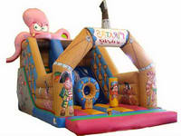 Hiqh Quality Pirate Ship Inflatable Octopus Slide for Sale