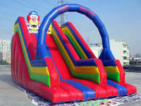 Outdoor Inflatable Fun Slide With Arch In Clown Shape