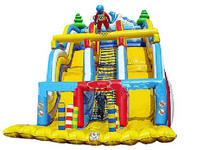 Giant Inflatable Double Lane Slide For Outdoor Children Games