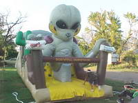 Giant Alien Inflatable Slide