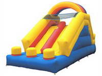Inflatable Rainbow Arch Slide With Dual Slips