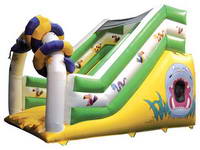 18 Ft Inflatable Africa Animals Theme Slide