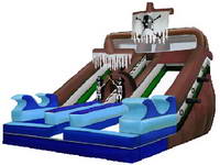 Galleon Inflatable Pirate Ship Slide Party Rentals