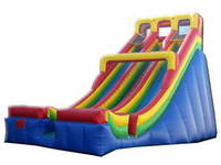 24FT Inflatable Dual Lane Dry Slide