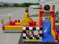 New Inflatable Obstacle Course Race Raceway Playground
