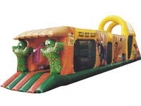 Inflatable Green Obstacle House for Sport Games