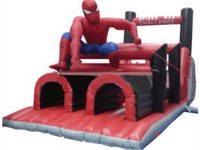 Inflatable Spiderman Obstacle Challenge