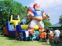 Superman Challenge Inflatable Obstacle Course