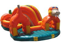 Rattler Run Obstacle Course,Inflatable Snake Obstacle Course