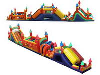 Freely Combined Extreme Rush Inflatable Obstacle Course