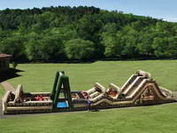 The 85 Foot Inflatable Military Obstacle Course