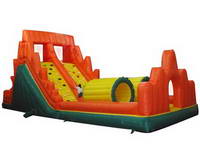 Funny 49 Foot Inflatable Obstacle Course Race for Kids