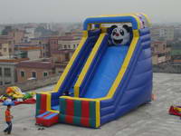 New Design Panda Cartoon Inflatable Slide for Kids