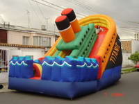 Bright Color Titanic Inflatable Slide
