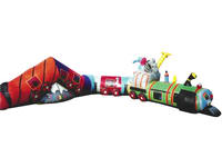 Caterpillar Train Inflatable Maze TUN-5