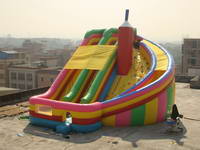 Attractive Lagoon Inflatable Slide for Amusement Park