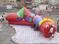 33 Foot Larger Inflatable Caterpillar Maze